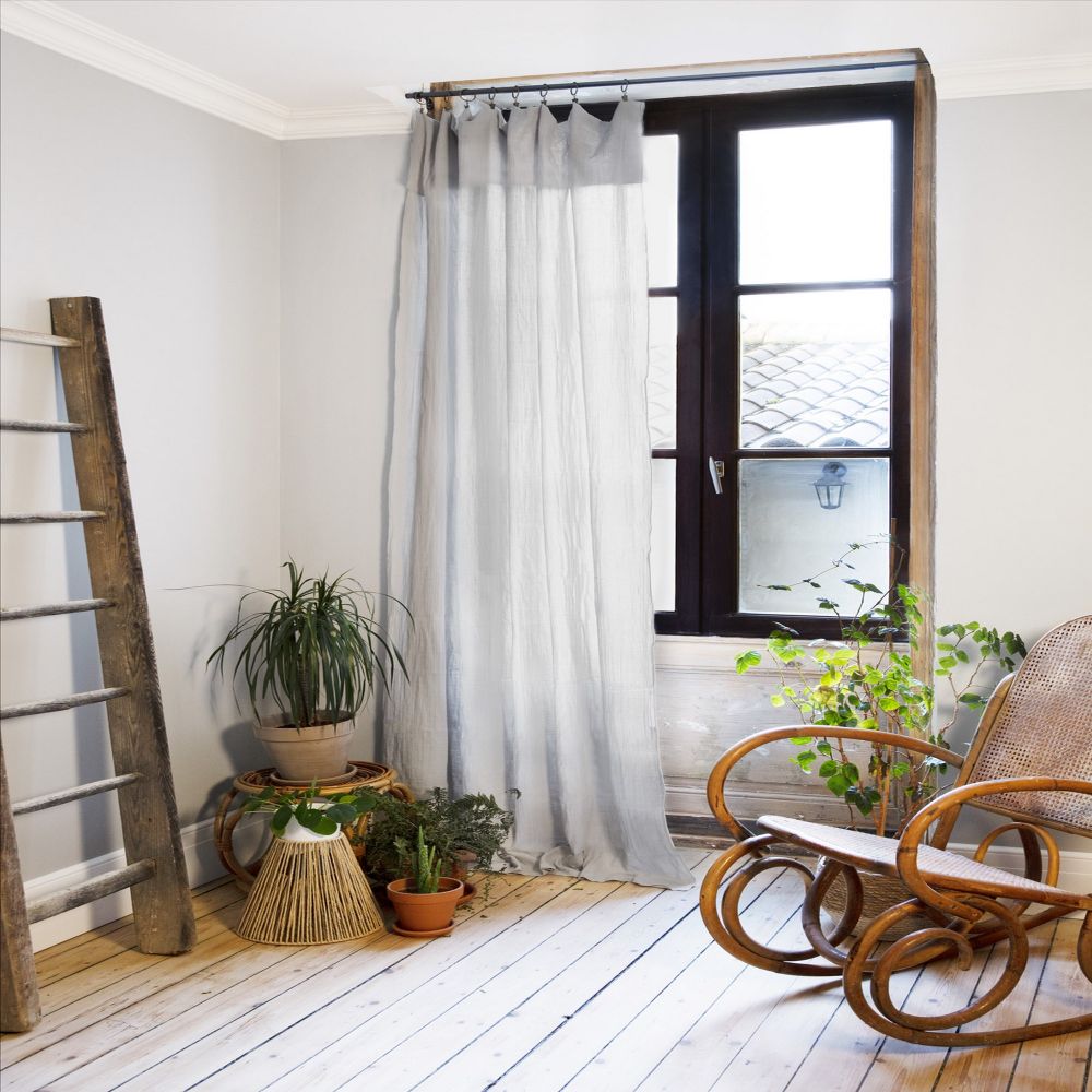 Rideau ajustable Gaze de coton Nuage 140 x 300 cm — vue 2
