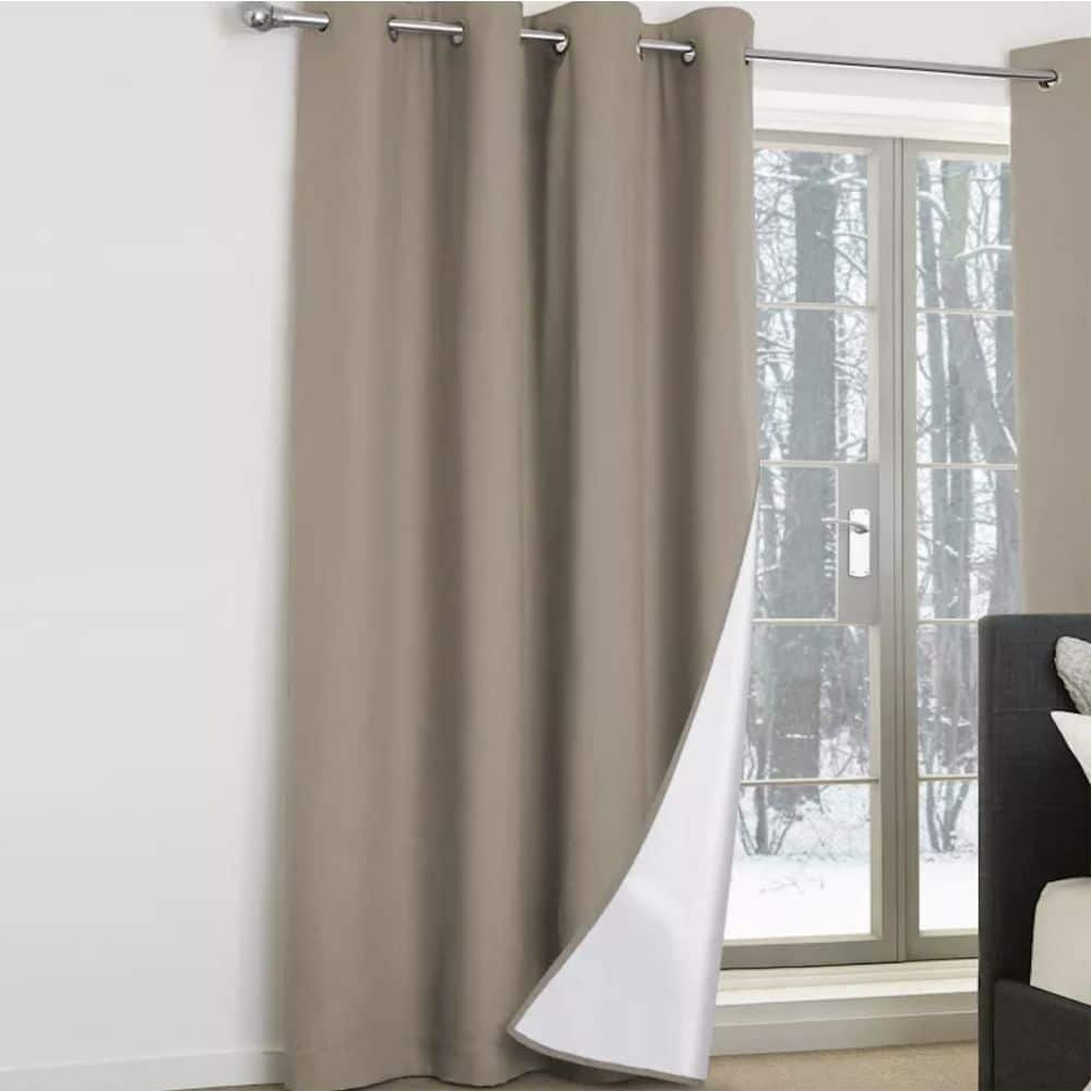 Rideau doublure thermique Polyester Lin 135 x 260 cm