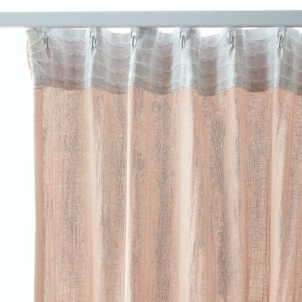 Rideau galon fronceur Gaze de Coton Guimauve 140 x 240 cm — vue 2