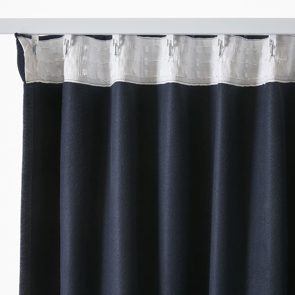 Rideau galon fronceur + polaire Polyester Minuit 140 x 260 cm — vue 4