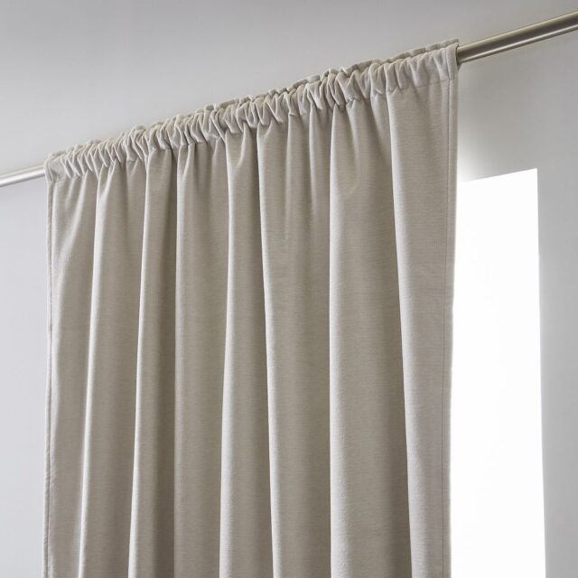 Rideau galon fronceur + polaire Polyester Pampa 140 x 260 cm