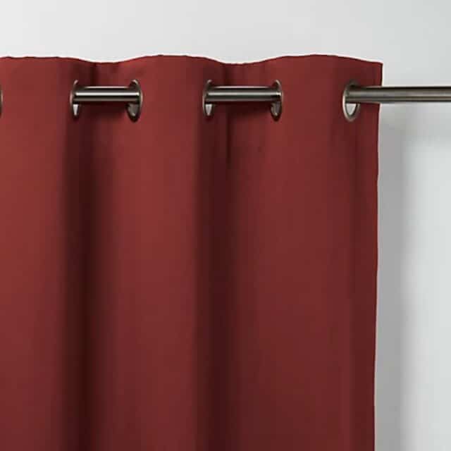 Rideau occultant Polyester Rouge 140 x 260 cm