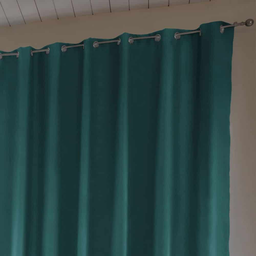 Rideau Occultant Doublure polaire Polyester Bleu Canard 280 x 260 cm — vue 2