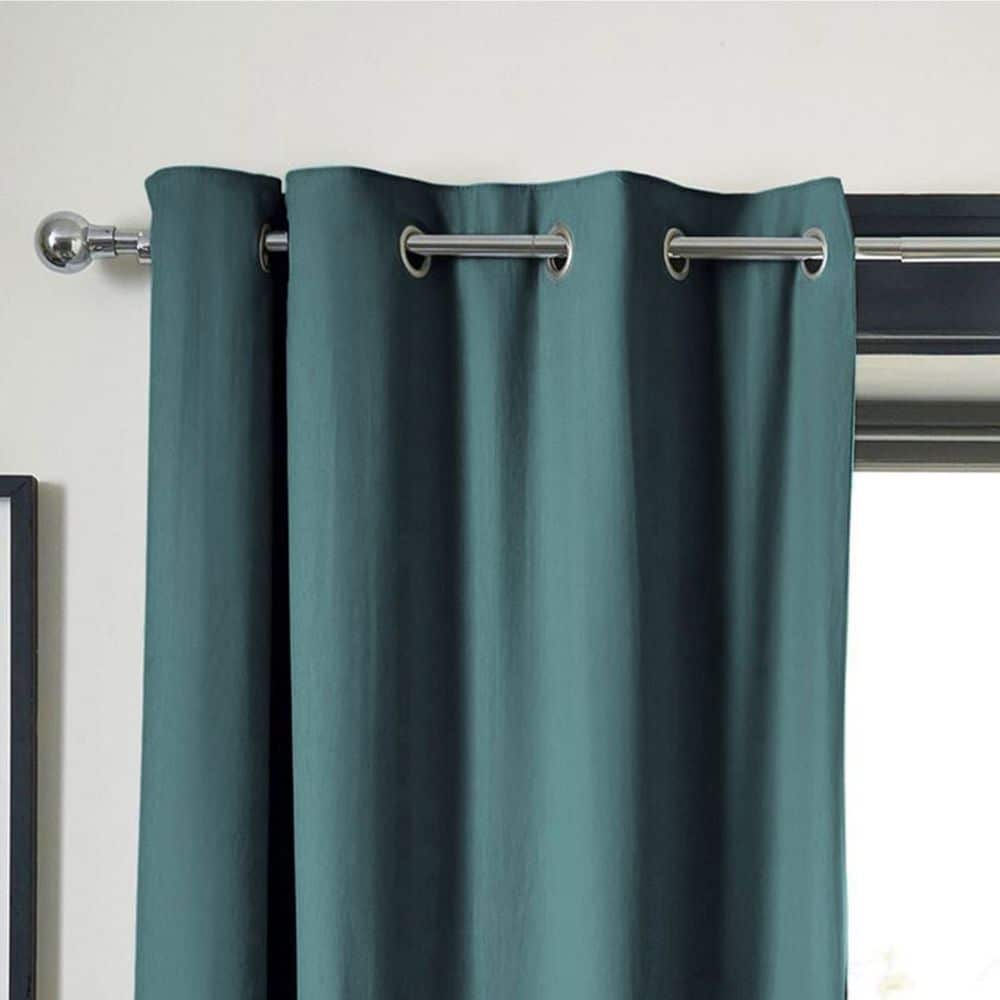 Rideau Occultant Doublure polaire Polyester Bleu Canard 280 x 260 cm — vue 3