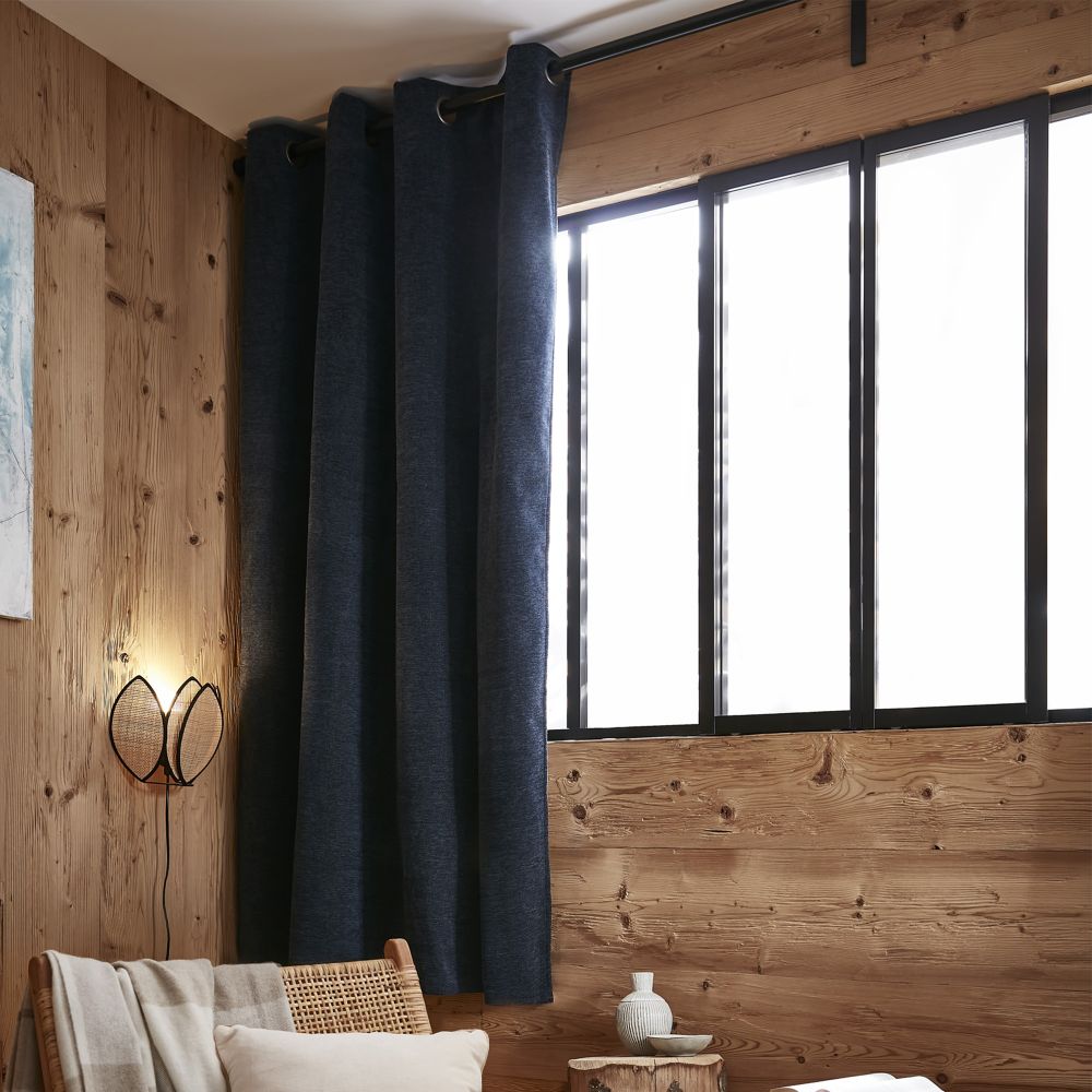 Rideau occultant polaire Polyester Minuit 140 x 180 cm