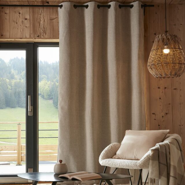 Rideau occultant polaire Polyester Pampa 140 x 240 cm