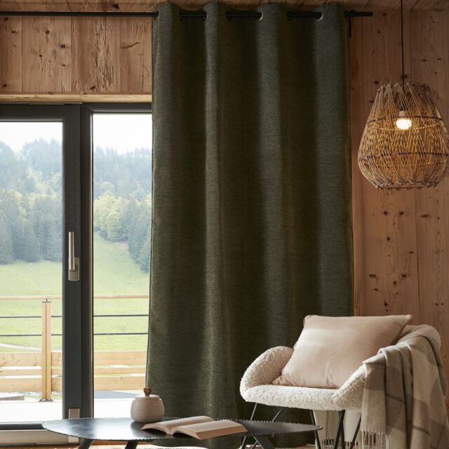 Rideau occultant polaire Polyester Romarin 140 x 240 cm