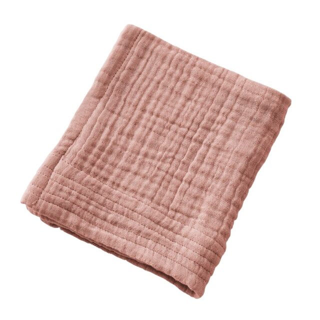 Serviette de bain Gaze de Coton Rose 30 x 50 cm