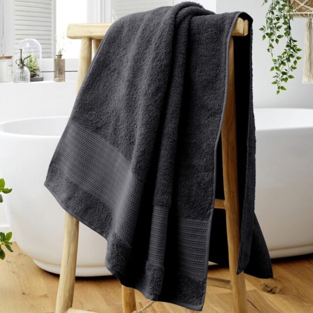 Serviette de bain Coton Orage 90 x 150 cm