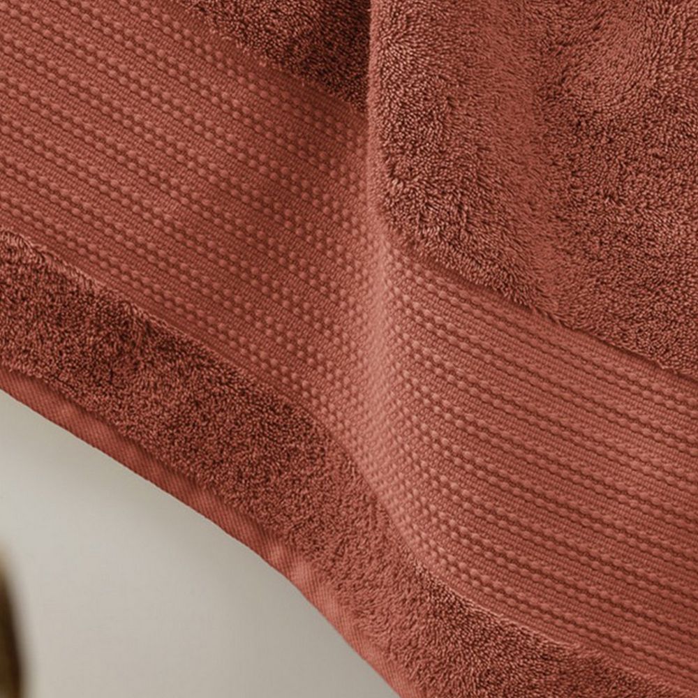 Serviette de douche Coton Terracotta 70 x 130 cm — vue 2