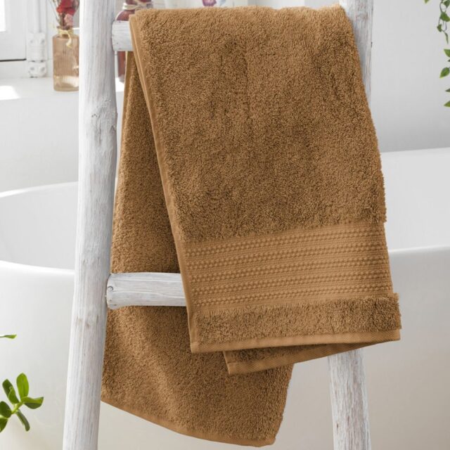 Serviette de toilette Coton Camel 50 x 90 cm