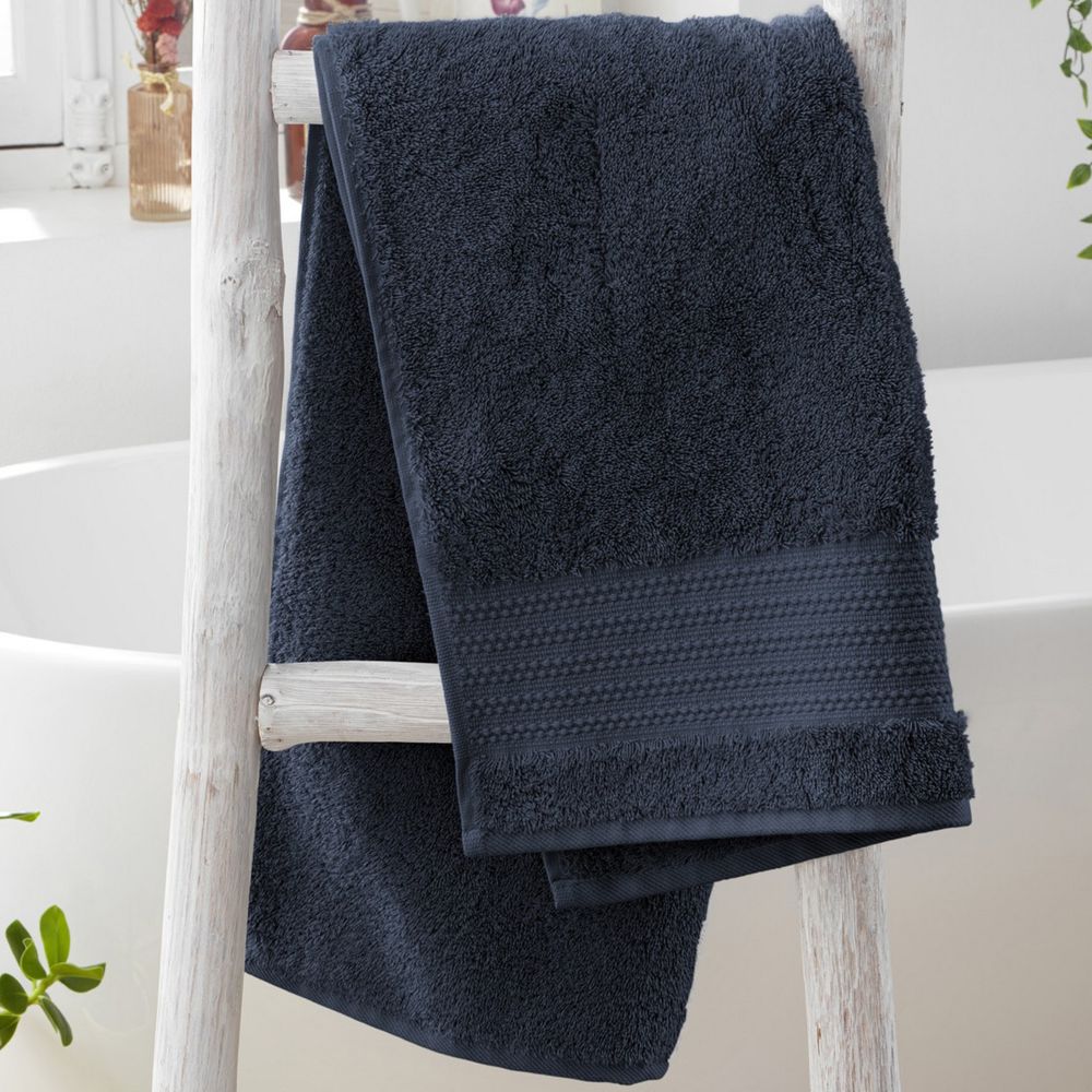 Serviette de toilette Coton Minuit 50 x 90 cm