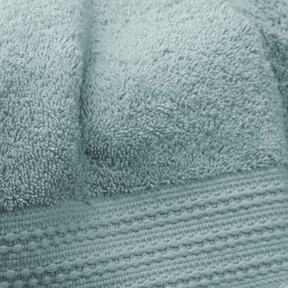 Serviette invité Coton Bleu Glacier 30 x 50 cm — vue 2