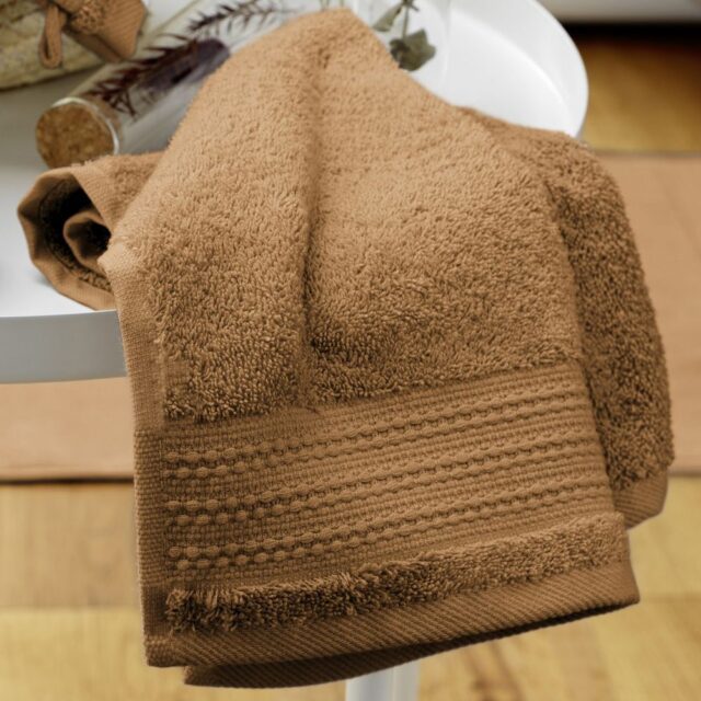 Serviette invité Coton Camel 30 x 50 cm