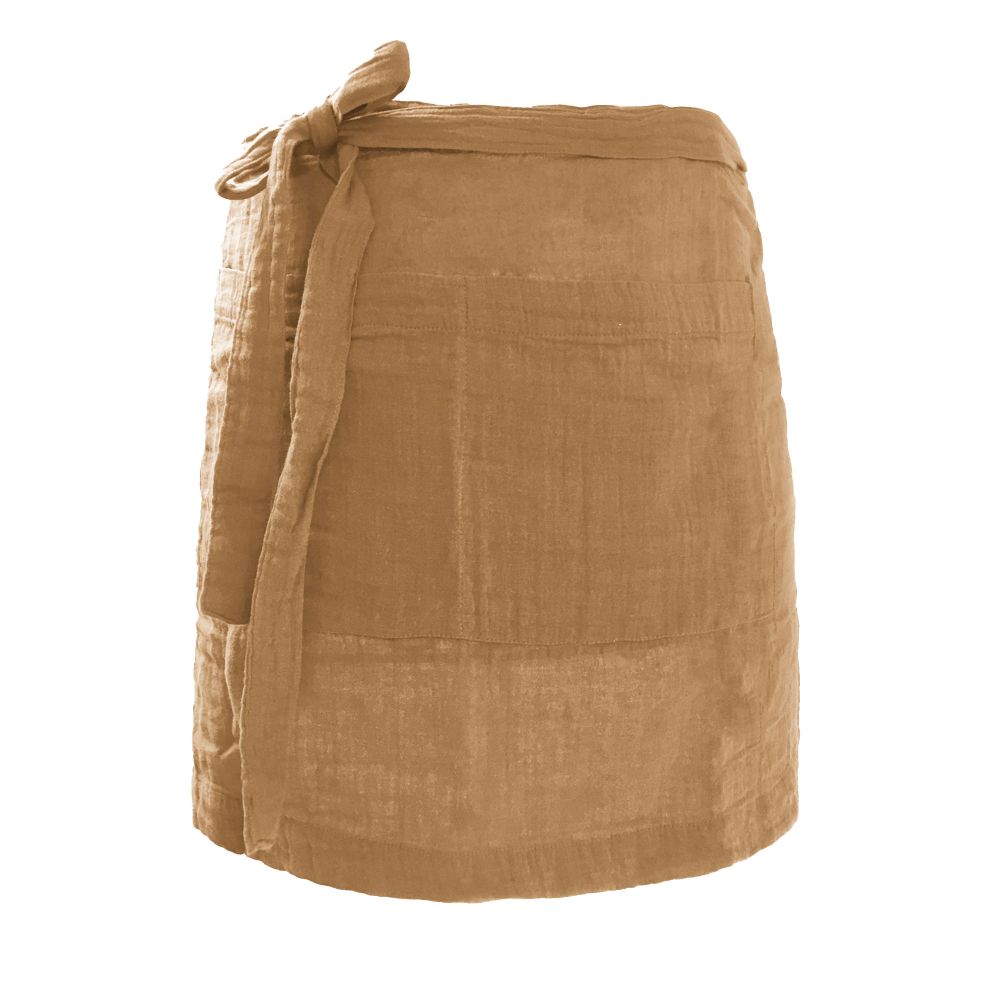 Tablier Gaze de coton Camel 45 x 80 cm