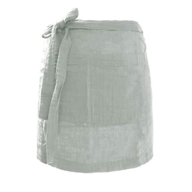 Tablier Gaze de Coton Eucalyptus Bleu Clair 45 x 80 cm
