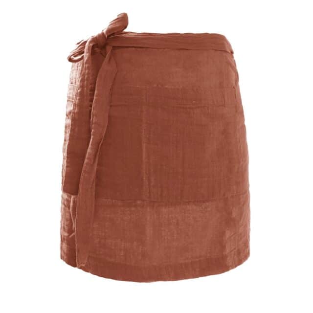 Tablier Gaze de coton Terracotta 45 x 80 cm