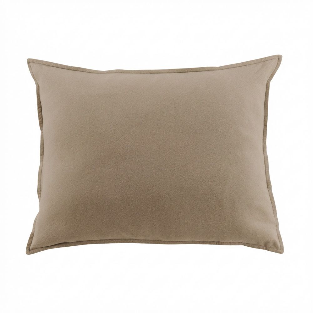 Taie d'oreiller Flanelle de Coton Jasmine Ficelle 50 x 70 cm