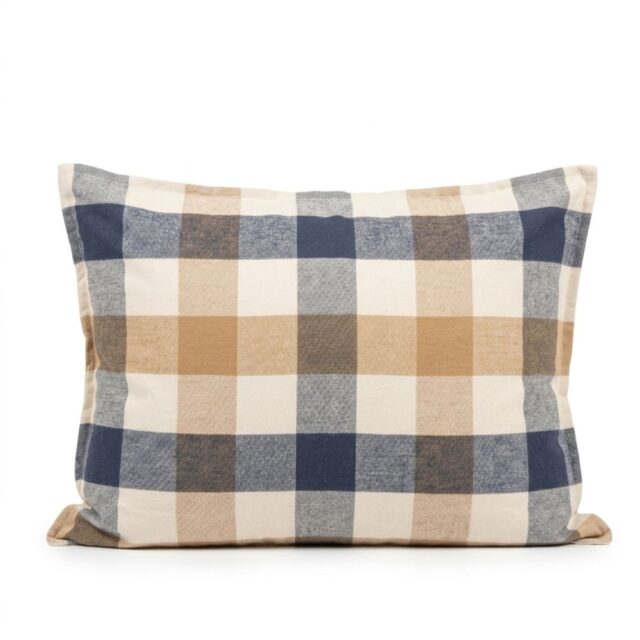 Taie d'oreiller Flanelle de Coton Madeleine Multicolore 50 x 70 cm