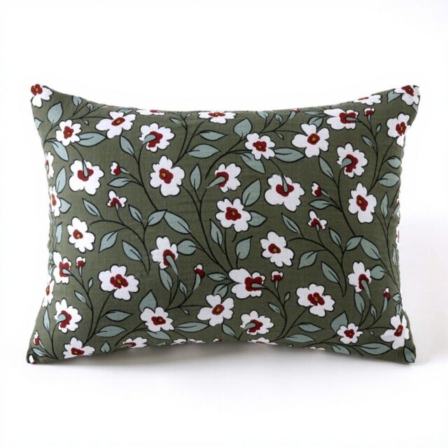 Taie d'oreiller Gaze de Coton Azalée Multicolore 50 x 70 cm
