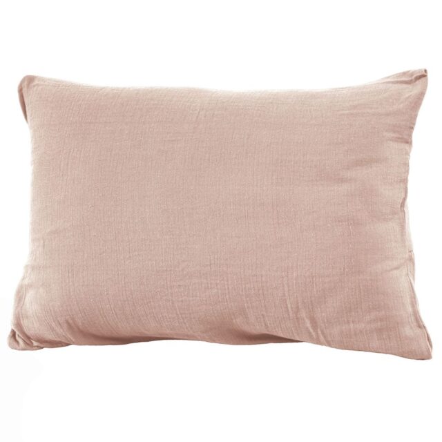 Taie d'oreiller Gaze de coton Guimauve 50 x 70 cm