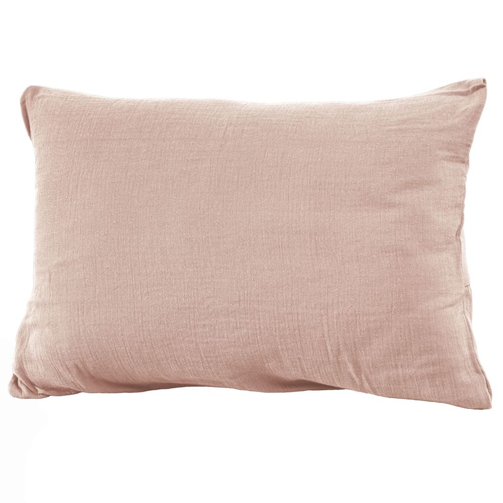 Taie d'oreiller Gaze de coton Guimauve 50 x 70 cm