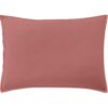 Taie d'oreiller Percale de Coton Lavé Vieux Rose 50 x 70 cm
