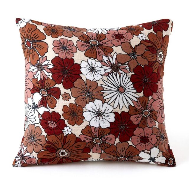 Taie d'oreiller Gaze de Coton Florence Multicolore 60 x 60 cm