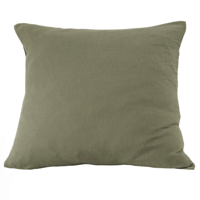Taie d'oreiller Gaze de coton Romarin 60 x 60 cm