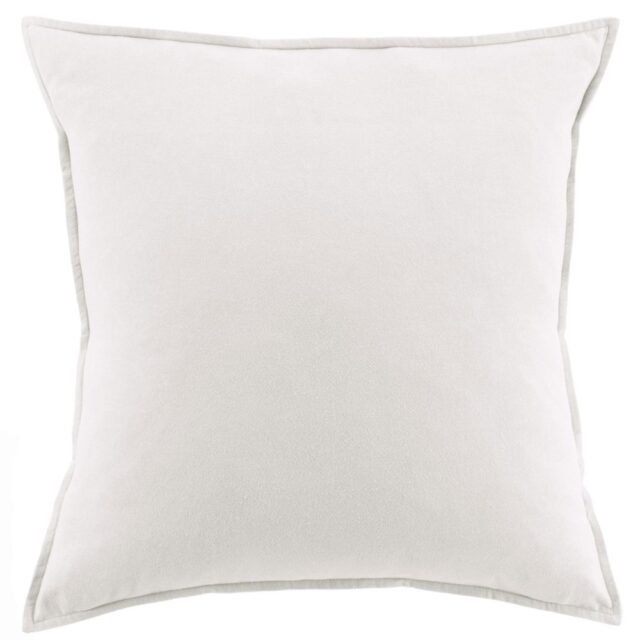 Taie d'oreiller Flanelle de Coton Neige 63 x 63 cm