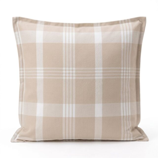 Taie d'oreiller Flanelle de Coton Serena Multicolore 63 x 63 cm