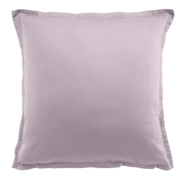 Taie d'oreiller carrée Satin de Coton Tourterelle 65 x 65 cm