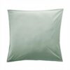 Taie d'oreiller Percale de Coton Céladon Celadon 65 x 65 cm
