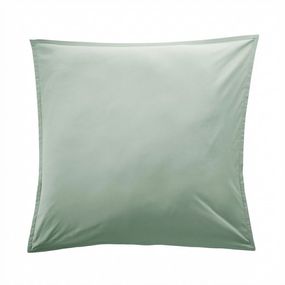 Taie d'oreiller Percale de Coton Céladon Celadon 65 x 65 cm