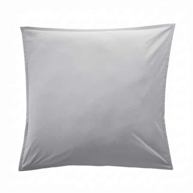Taie d'oreiller Percale de Coton Galet 65 x 65 cm
