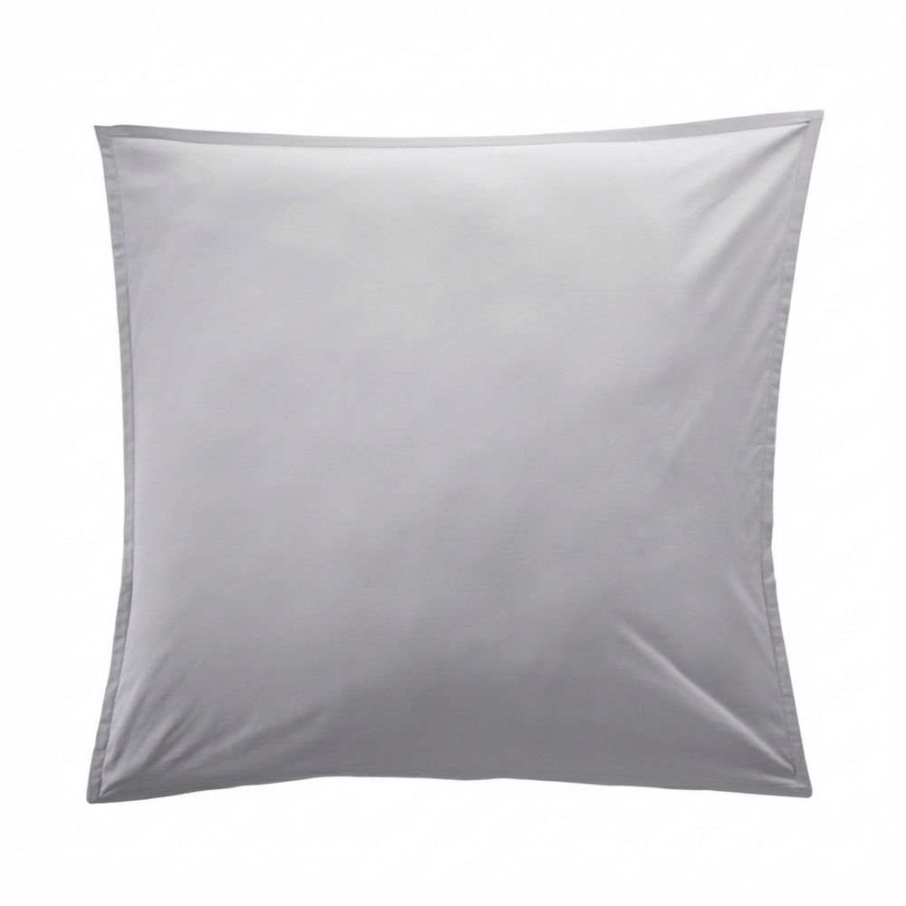 Taie d'oreiller Percale de Coton Galet 65 x 65 cm