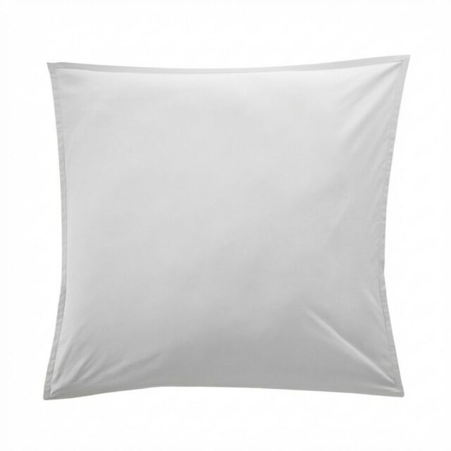 Taie d'oreiller Percale de Coton Neige 65 x 65 cm