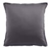 Taie d'oreiller Satin de Coton Gris Gris Foncé 65 x 65 cm