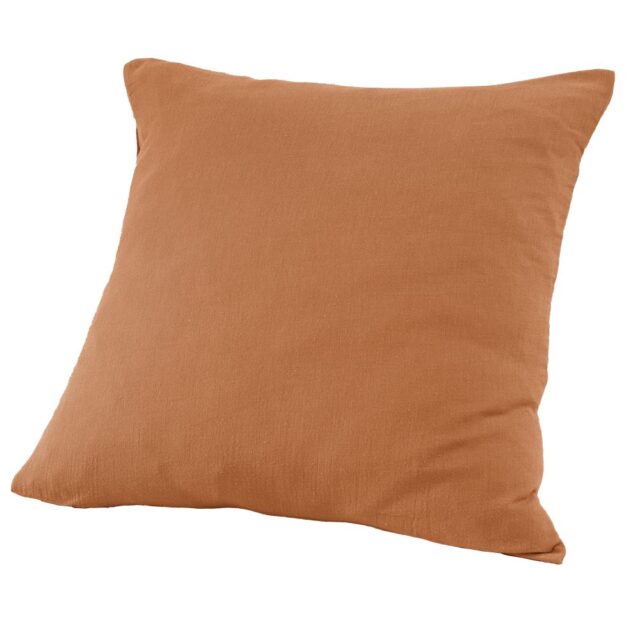 Taie d'oreiller Gaze de Coton Terra Abricot 80 x 80 cm