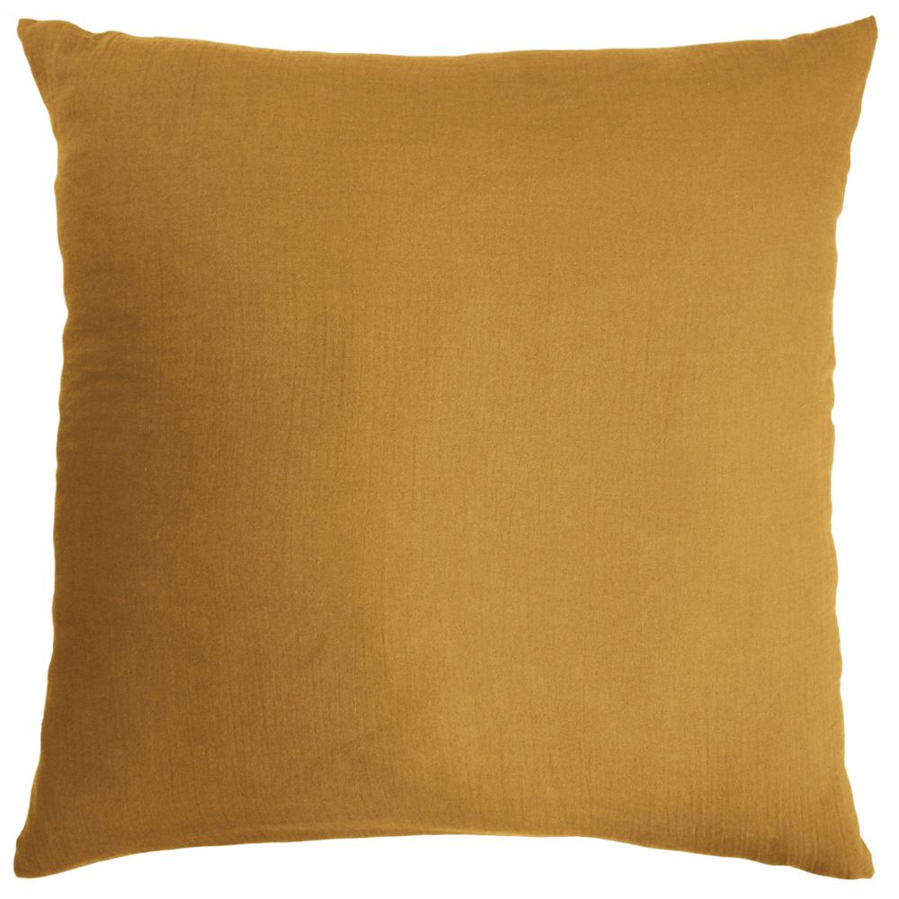 Taie d'oreiller Gaze de Coton Terra Safran 80 x 80 cm — vue 2