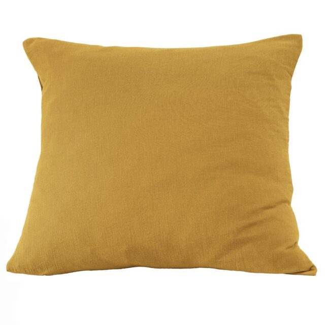 Taie d'oreiller Gaze de Coton Terra Safran 80 x 80 cm
