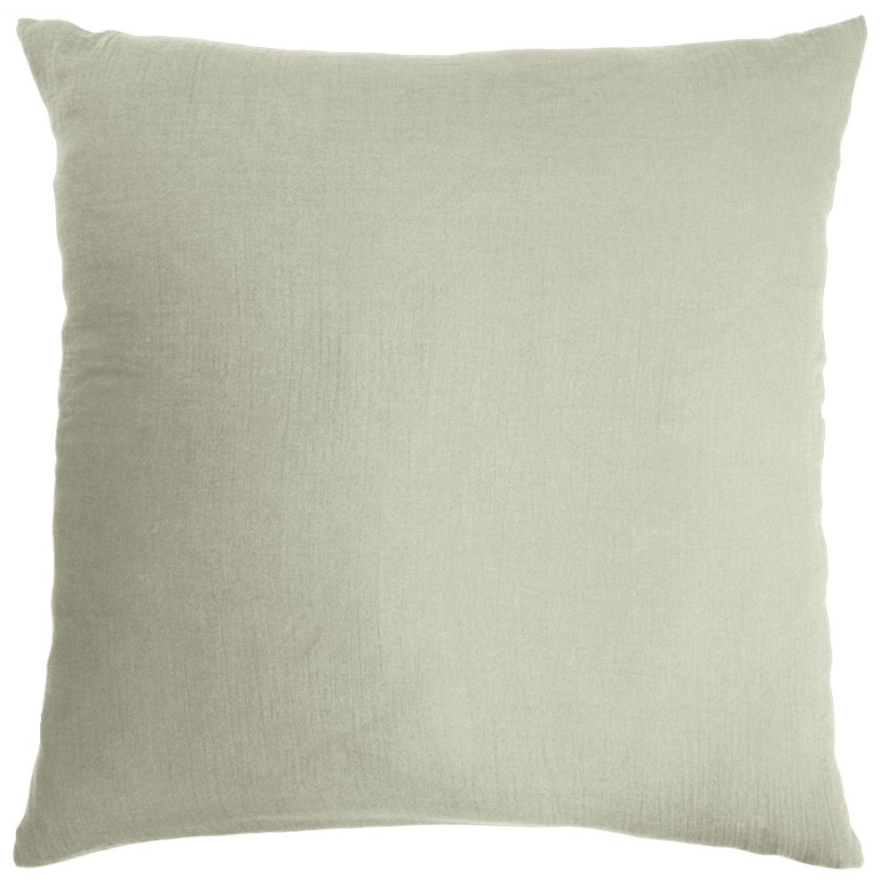 Taie d'oreiller Gaze de Coton Terra Vert d'eau 80 x 80 cm — vue 2