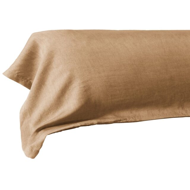 Taie de traversin Lyocell Camel 43 x 185 cm
