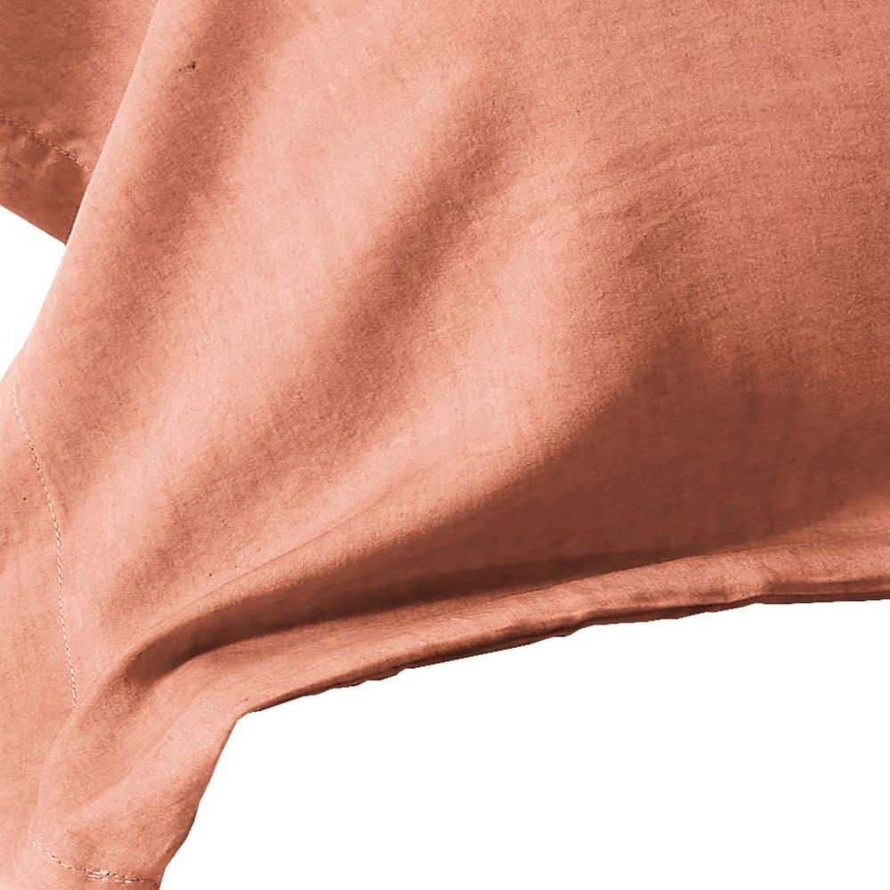 Taie de traversin Lyocell Terracotta 43 x 185 cm — vue 2