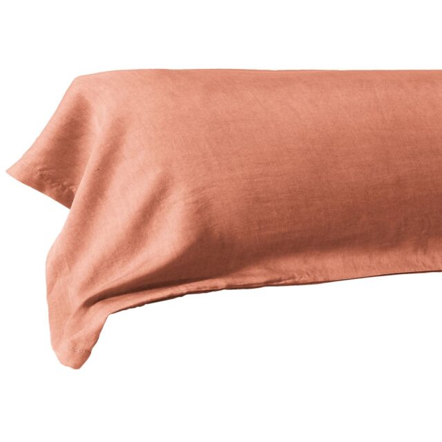 Taie de traversin Lyocell Terracotta 43 x 185 cm