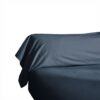 Taie de traversin Percale de Coton Bleu Nuit 43 x 185 cm
