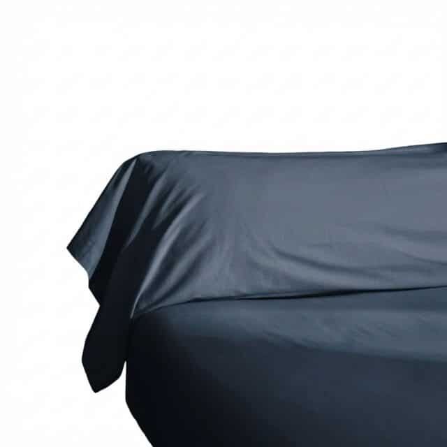 Taie de traversin Percale de Coton Bleu Nuit 43 x 185 cm