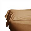 Taie de traversin Percale de Coton Havane 43 x 185 cm