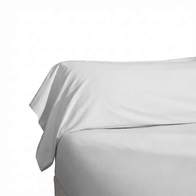 Taie de traversin Percale de Coton Neige 43 x 185 cm