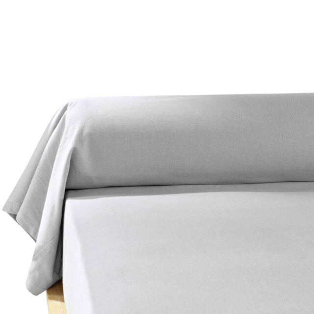 Taie de Traversin Flanelle de Coton Brume 85 x 185 cm